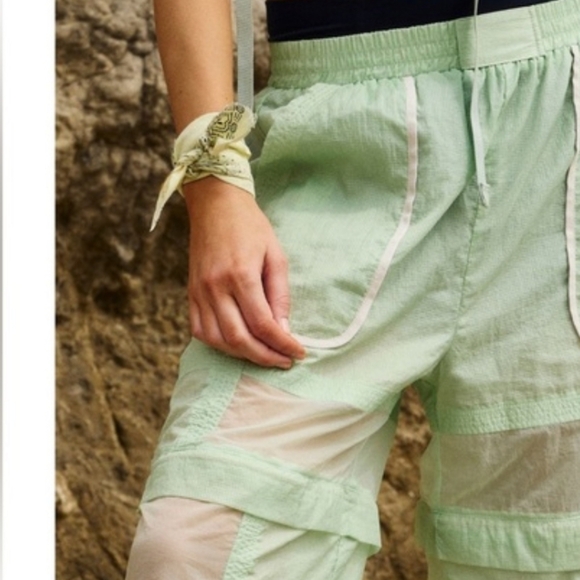 Free People | Buzz Off Printed Pants in Cactus Combo - Picture 3 of 10